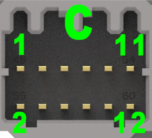 OBD1 C connector diagram