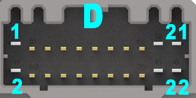 OBD1 D connector diagram