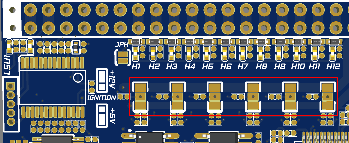 Ignition voltage jumper settings