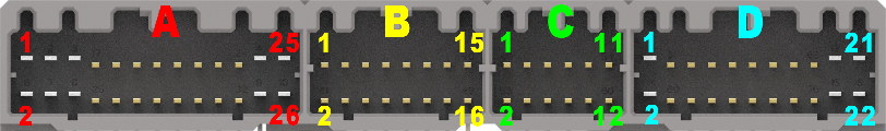 OBD1 C connector pinout