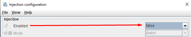 Disable injection