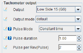 Tachometer configuration