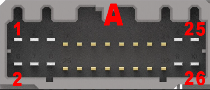 OBD1 DPFI connector diagram